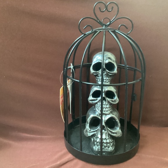 Halloween Spooky Village Lighted Cage Decor New  9” - Picture 4 of 8